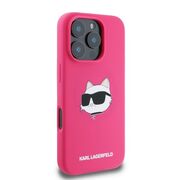 Husa premium pentru  iPhone 16 Pro Max Karl Lagerfeld superior quality - Fucsia