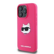 Husa premium pentru  iPhone 16 Pro Max Karl Lagerfeld superior quality - Fucsia