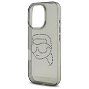 Husa premium pentru  iPhone 16 Pro Max Karl Lagerfeld superior quality - Gri