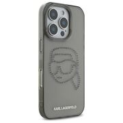 Husa premium pentru  iPhone 16 Pro Max Karl Lagerfeld superior quality - Gri