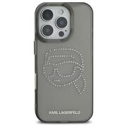 Husa premium pentru  iPhone 16 Pro Max Karl Lagerfeld superior quality - Gri
