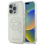 Husa premium pentru  iPhone 16 Pro Max Karl Lagerfeld superior quality - Ice