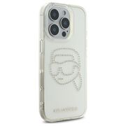 Husa premium pentru  iPhone 16 Pro Max Karl Lagerfeld superior quality - Ice