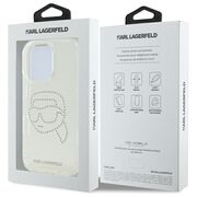 Husa premium pentru  iPhone 16 Pro Max Karl Lagerfeld superior quality - Ice