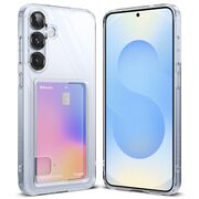 Husa pentru  Samsung Galaxy S25+ Ringke Fusion pocket card - Transparent neutru