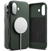 Husa pentru  iPhone 16 Plus Ringke Onyx compatibila MagSafe - Verde