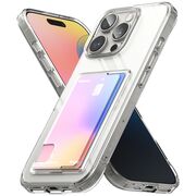 Husa pentru  iPhone 16 Pro Max Ringke Fusion card pocket - Transparent