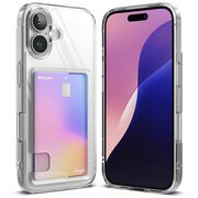 Husa pentru  iPhone 16 Ringke Fusion card pocket - Transparent