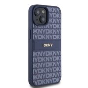 Husa premium pentru  iPhone 15 DKNY Pattern Energy - Albastru