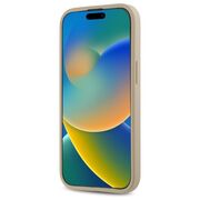 Husa premium pentru  iPhone 15 DKNY Pattern Energy - Bej