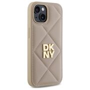 Husa premium pentru  iPhone 15 DKNY Pattern Energy - Bej