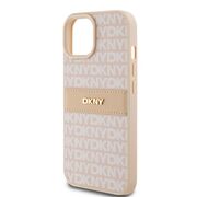Husa premium pentru  iPhone 15 DKNY Pattern Energy - Crem
