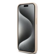Husa premium pentru  iPhone 15 DKNY Pattern Energy - Crem