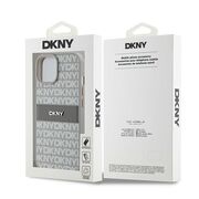 Husa premium pentru  iPhone 15 DKNY Pattern Energy - Gri deschis