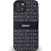 Husa premium pentru  iPhone 15 DKNY Pattern Energy - Gri inchis