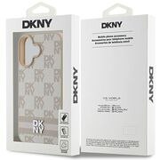Husa premium pentru  iPhone 16 DKNY Pattern Energy - Bej