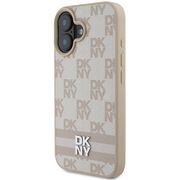Husa premium pentru  iPhone 16 DKNY Pattern Energy - Bej