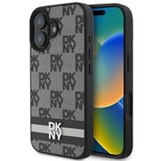 Husa premium pentru  iPhone 16 DKNY Pattern Energy - Gri inchis