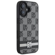 Husa premium pentru  iPhone 16 DKNY Pattern Energy - Gri inchis