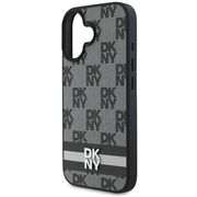 Husa premium pentru  iPhone 16 DKNY Pattern Energy - Gri inchis