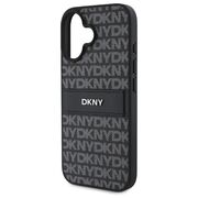 Husa premium pentru  iPhone 16 DKNY Pattern Energy - Gri
