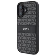 Husa premium pentru  iPhone 16 DKNY Pattern Energy - Gri
