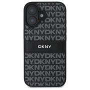 Husa premium pentru  iPhone 16 DKNY Pattern Energy - Gri