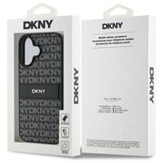Husa premium pentru  iPhone 16 DKNY Pattern Energy - Gri