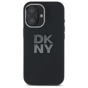 Husa premium pentru  iPhone 16 DKNY Pattern Energy - Negru electric