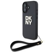 Husa premium pentru  iPhone 16 DKNY Pattern Energy - Negru print
