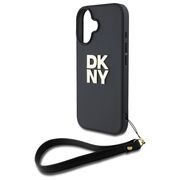 Husa premium pentru  iPhone 16 DKNY Pattern Energy - Negru print