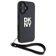 Husa premium pentru  iPhone 16 DKNY Pattern Energy - Negru print