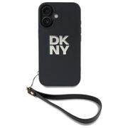 Husa premium pentru  iPhone 16 DKNY Pattern Energy - Negru print