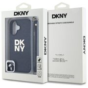 Husa premium pentru  iPhone 16 DKNY Pattern Energy - Negru print