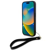 Husa premium pentru  iPhone 16 DKNY Pattern Energy - Negru print