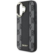 Husa premium pentru  iPhone 16 DKNY Urban compatibila MagSafe - Gri inchis