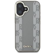 Husa premium pentru  iPhone 16 DKNY Urban compatibila MagSafe - Gri