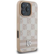 Husa premium pentru  iPhone 16 Pro DKNY Pattern Energy - Bej