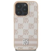 Husa premium pentru  iPhone 16 Pro DKNY Pattern Energy - Bej