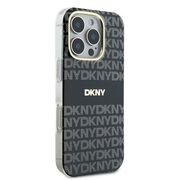 Husa premium pentru  iPhone 16 Pro DKNY Pattern Energy - Gri inchis