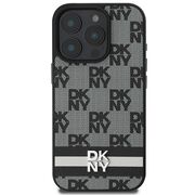 Husa premium pentru  iPhone 16 Pro DKNY Pattern Energy - Gri