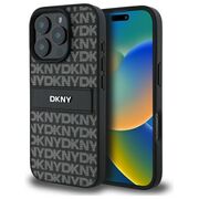 Husa premium pentru  iPhone 16 Pro DKNY Pattern Energy - Negru royal
