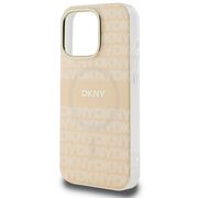 Husa premium pentru  iPhone 16 Pro DKNY Urban compatibila MagSafe - Bej