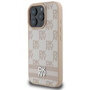 Husa premium pentru  iPhone 16 Pro Max DKNY Pattern Energy - Bej