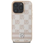 Husa premium pentru  iPhone 16 Pro Max DKNY Pattern Energy - Bej