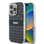 Husa premium pentru  iPhone 16 Pro Max DKNY Pattern Energy - Gri inchis
