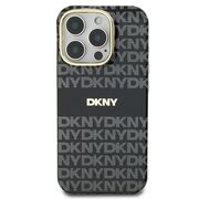 Husa premium pentru  iPhone 16 Pro Max DKNY Pattern Energy - Gri inchis