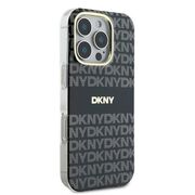 Husa premium pentru  iPhone 16 Pro Max DKNY Pattern Energy - Gri inchis