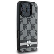 Husa premium pentru  iPhone 16 Pro Max DKNY Pattern Energy - Gri