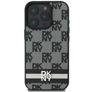 Husa premium pentru  iPhone 16 Pro Max DKNY Pattern Energy - Gri